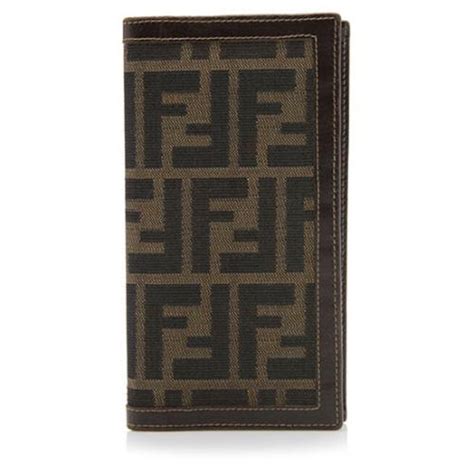 fendi zucca chalks wallet|fendi wallet vintage.